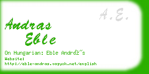 andras eble business card